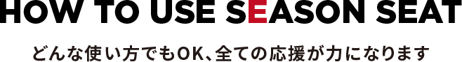 どんな使い方でもOK、全ての応援が力になります